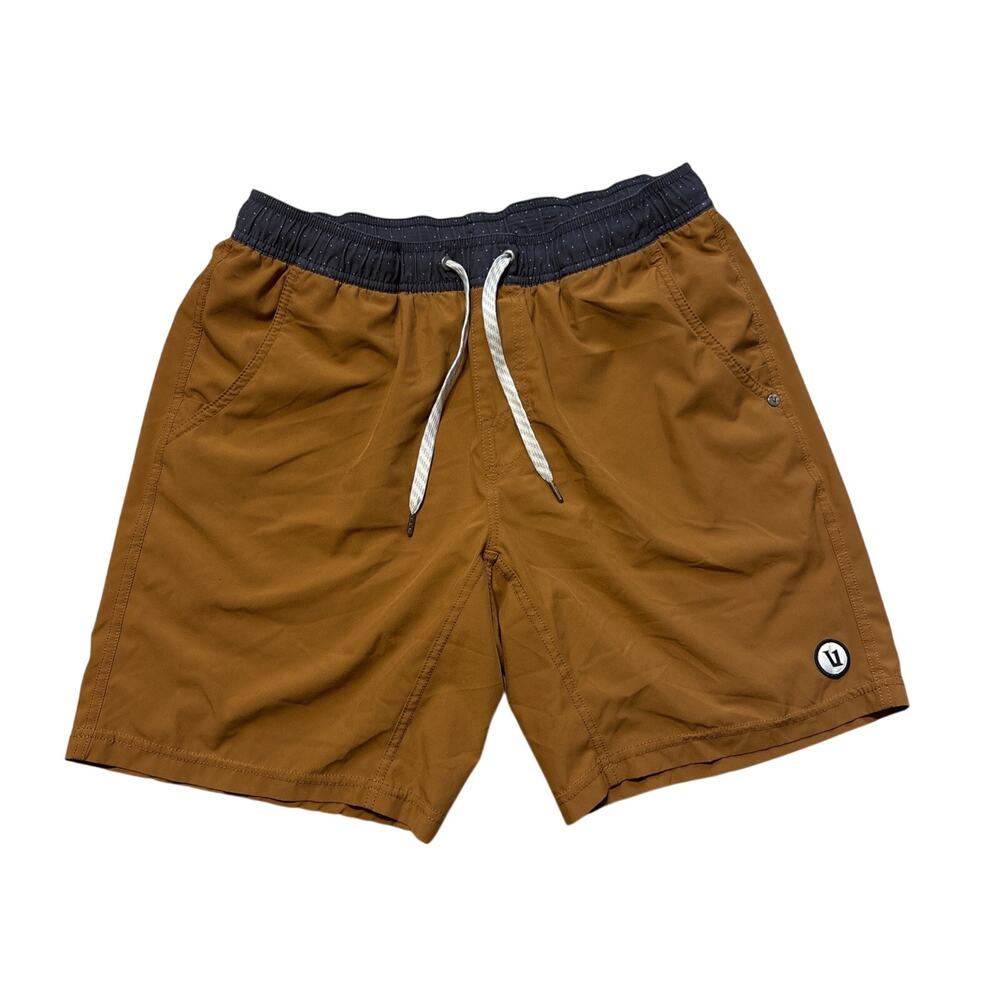 Vuori Kore Men's Shorts Lined Athletic Gym Training Size Medium Turmeric Orange